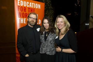 George Saunders, Mary Karr, Cheryl Strayed (photo by Charles Sykes /AP Images for Syracuse University)